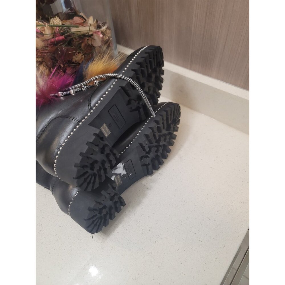 CECELIA New York Women's Black Trekker Boots 8.5 M New - Picture 10 of 13